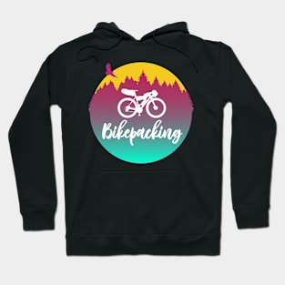 Bikepacking - Adventure Cycling Circular Artwork Hoodie